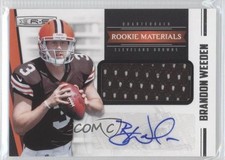 2012 Panini Rookies & Stars Rookie Materials 18/499 Brandon Weeden #223 Auto 0b2