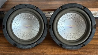 2 x PIONEER TS W203F subwoofer vintage 8"