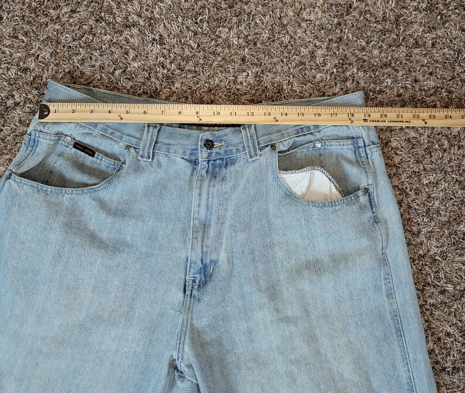 MODA Jeans Denim Cotton Men SZ 42x34 Straight 90s VTG Y2K - Image 3 of 4