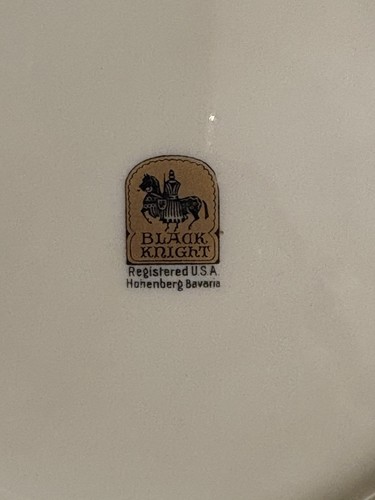 (4) Black Knight Hohenburg Bavaria 8" Square Salad/Luncheon/Desert Plates RARE! - Picture 10 of 11