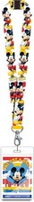 Mickey Mouse Lanyard One  Only  Breakaway Feature  ID card holder NWT