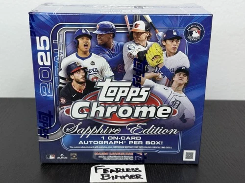 2025 Topps Baseball Chrome Sapphire Edition MLB Hobby Box *SEALED*