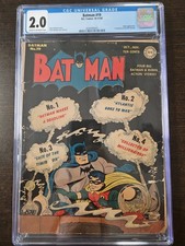 Batman 19 (1943) CGC 2.0 - Joker Appearance- Golden Age Comic