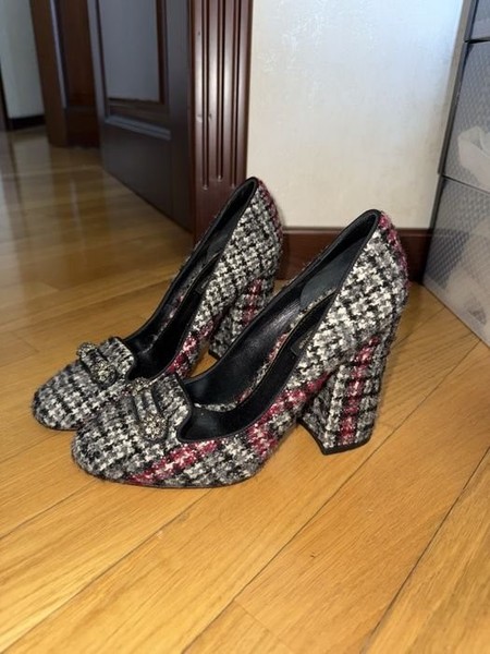 Women Dolce Gabbana Heels Grey 38