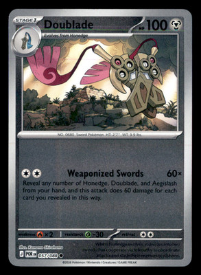 Rev Foil Doublade - Common ME03: Perfect Order 057/088 NM