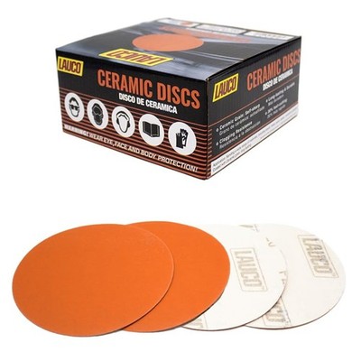 Premium 6'' Hook and Loop Sanding Ceramic Discs (Box of 50) - (GRIT-800) 25965