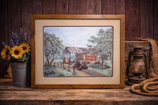 Kay Lamb Shannon Vintage Coca-Cola Country Store Truck Rustic Americana Framed