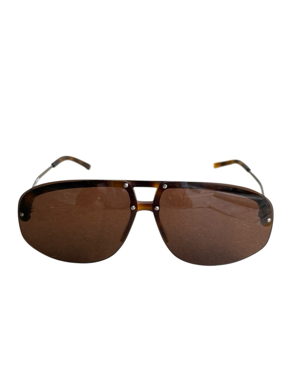 Occhiali Yves Saint Laurent marroni uomo vintage