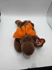 Ty Beanie Baby  CHOCOLATE The Moose BBOC EXCLUSIVE 9 " birthday april 27 1993
