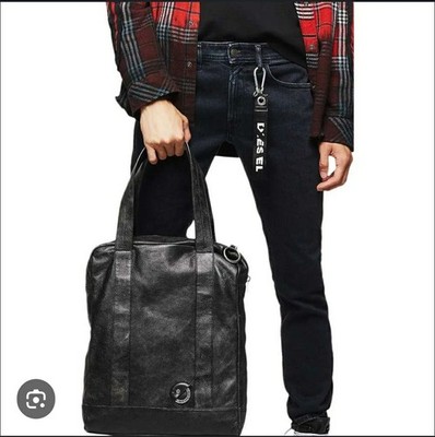 Diesel distressed 2way north south zavia messenger tote laptop bag Backpack $445