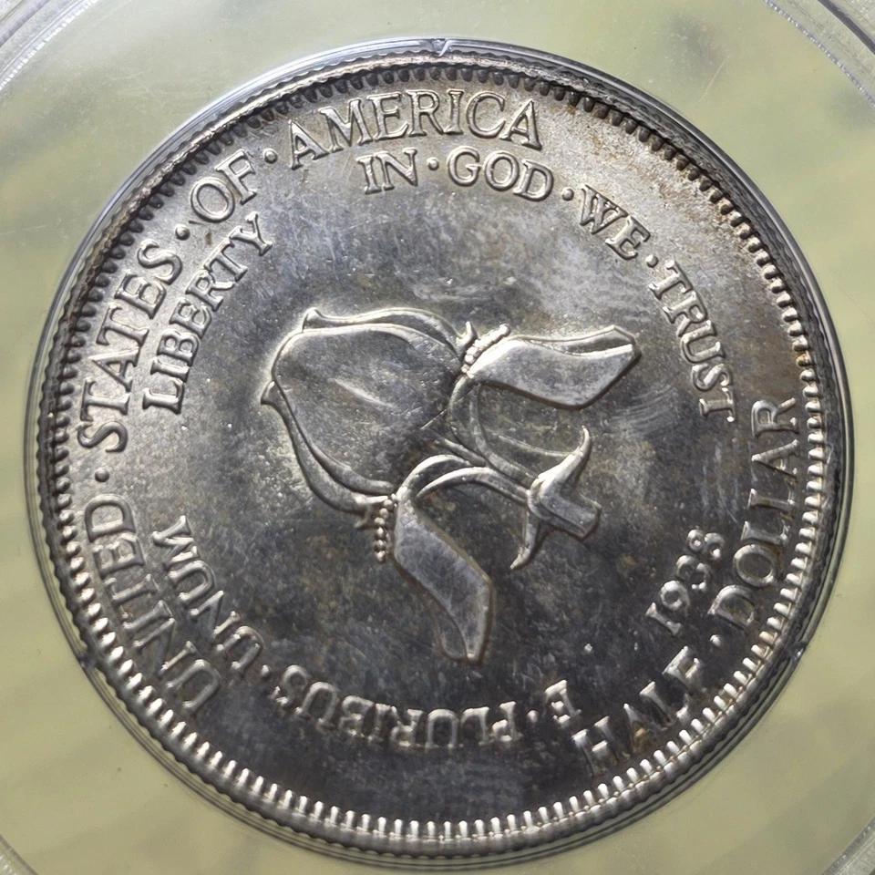 1938 New Rochelle PCGS OGH MS65 Rattler Silver Half Dollar Commemorative - Image 4 of 4