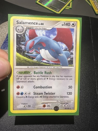 Salamence NM 24/100 Stormfront Pokemon Rare Regular