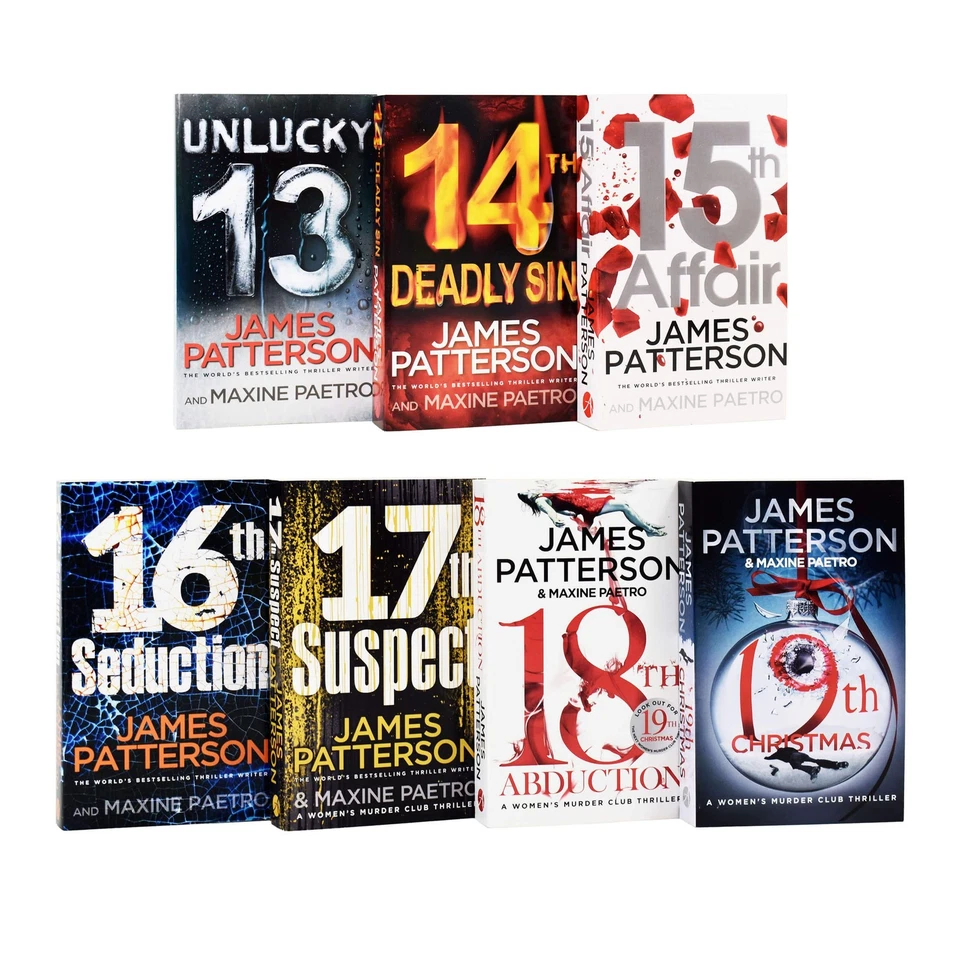 Women's Murder Club (Books 13-19) by James Patterson 7 Books Set - Fiction - PB Foto 2 de 4
