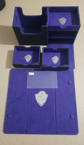 USED - Gamegenic The Academic 133+ XL Tolarian Edition Black/Purple Deck Box