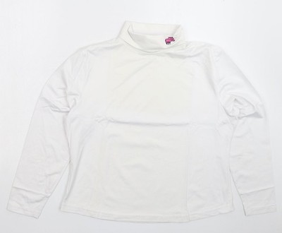 Elch Damen Pullover Sweatshirt weiß Viskose Größe XL