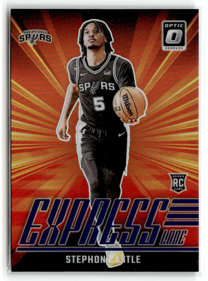 2024-25 Donruss Optic #1 Stephon Castle Express Lane Purple