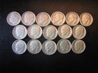 New Listing16  Roosevelt Dimes 90% Silver, mixed dates,  Insured,  Free Shipping, lot # 9