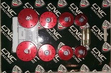 CNC Racing Ducati Diavel 1200 Frame Plug Caps - Red