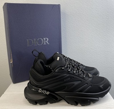 Dior B44 Blade Sneakers Men's Size US9 EU42 Black Technical Mesh Casual Trainers