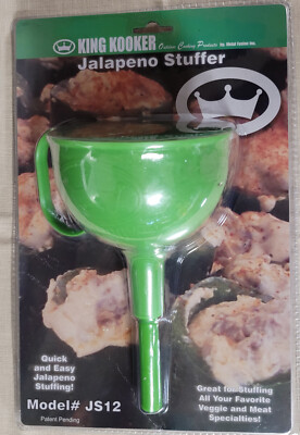 New King Kooker Jalapeno Stuffer Green Sealed JS12 DIY Stuffed Poppers