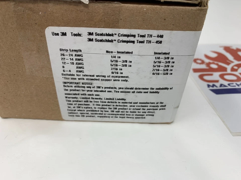 3M MNG10-6RK Ring Terminal Stud Size 6 Circular 12-10 AWG Crimp QTY. 500 - Image 2 of 3