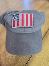 Condor Tactical Hat With Flag Patch Adjustable Strap Back Hat One Size