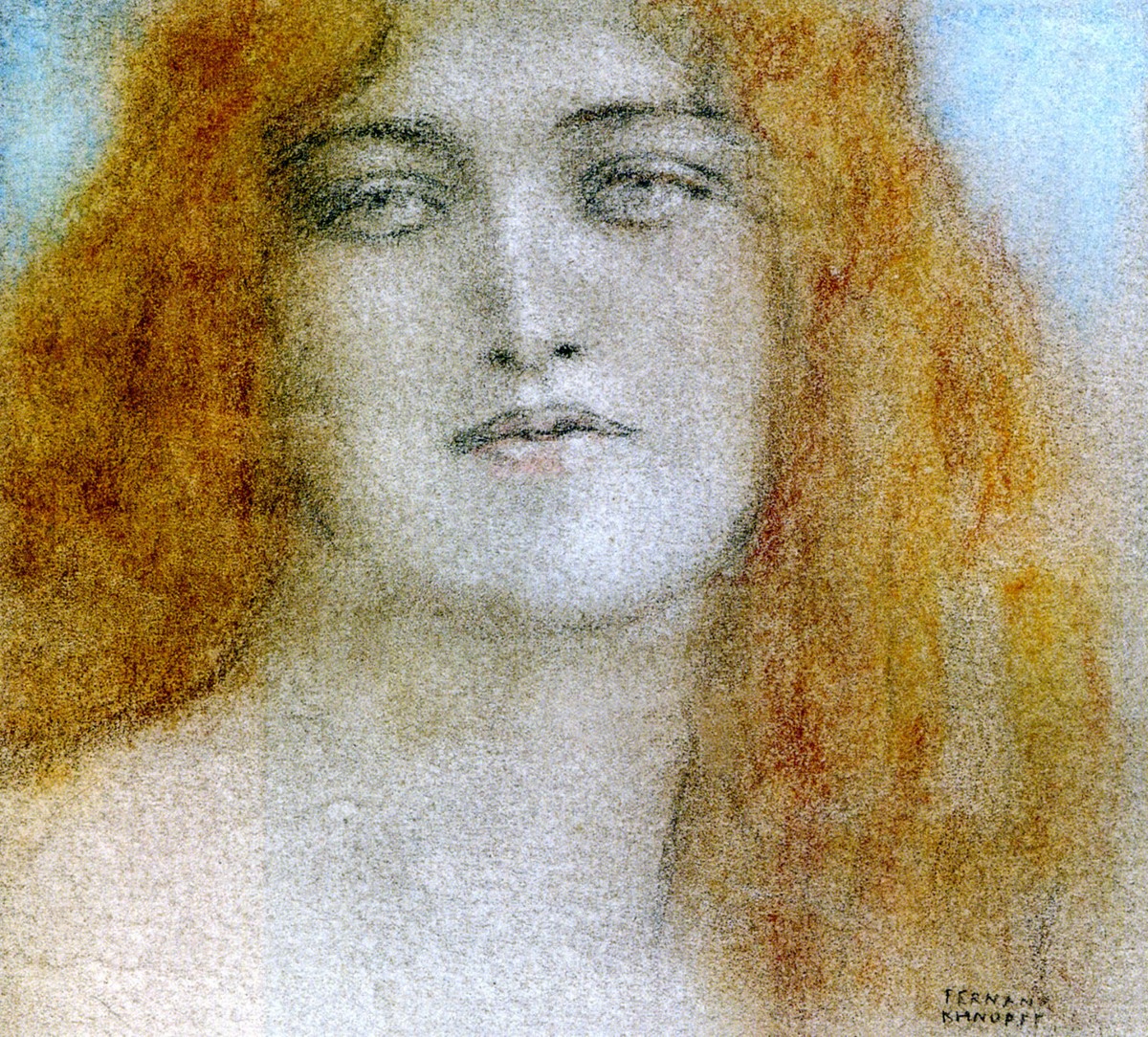 FERNAND KHNOPFF STUDY OF WOMAN'S PORTRAIT 2000-Now GICLEE PRINT