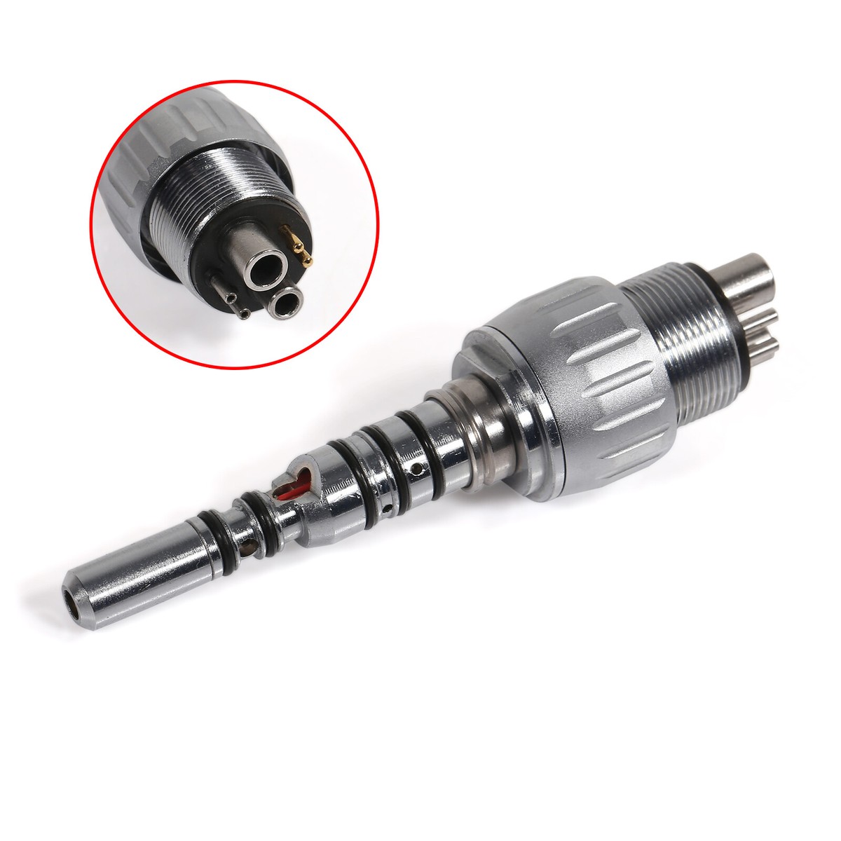 Dental LED Fiber Optic Quick Coupler 6 Hole 360 degree swivel kavo