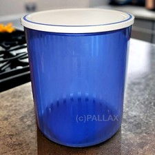 TUPPERWARE A101 PRISMA 2,0 L BLU BIANCO COLORE SPECIALE CONTENITORE PER DISPENSA VINTAGE