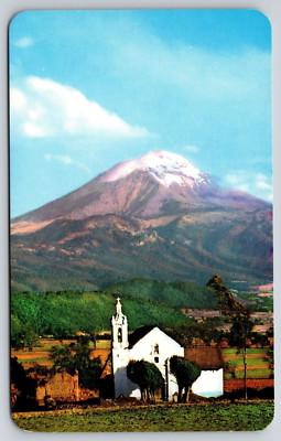 Postcard Mexico Mexican MX Vintage Mexico El Volcan Popocatepetl Volcano
