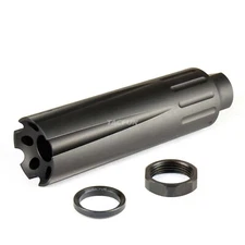 4.5" Extra Long Linear Compensator Muzzle Brake 1/2x28 TPI for .22LR/.223/5.56