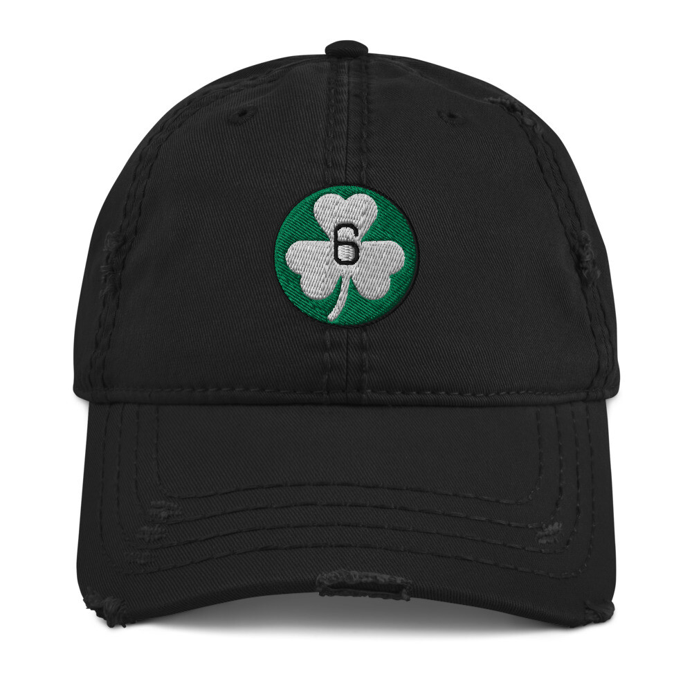 Bill Russell Embroidered Hat, Bill Russell Clover #6 Vintage