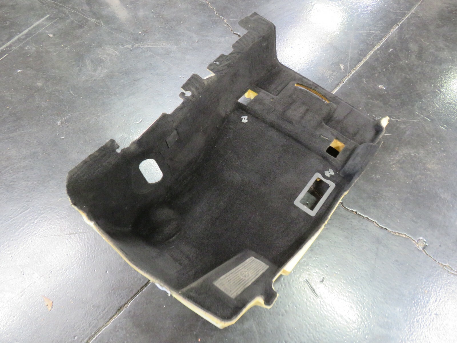 Maserati Ghibli, LH, Left Front Carpet, Black, Used, P/N 670022037