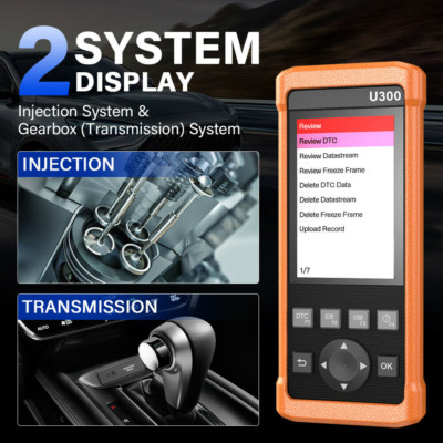 LAUNCH U300 OBD2 Engine Code Reader Transmission Scanner Car Diagnostic Tool US