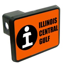 Illinois Central Gulf Railroad Logo Train Trailer Hitch Cover