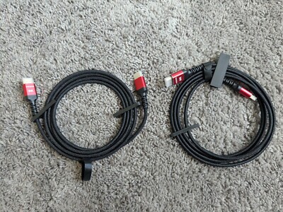 Computer Cord Lot 8K HDMI, RJ-11, And Printer Cord