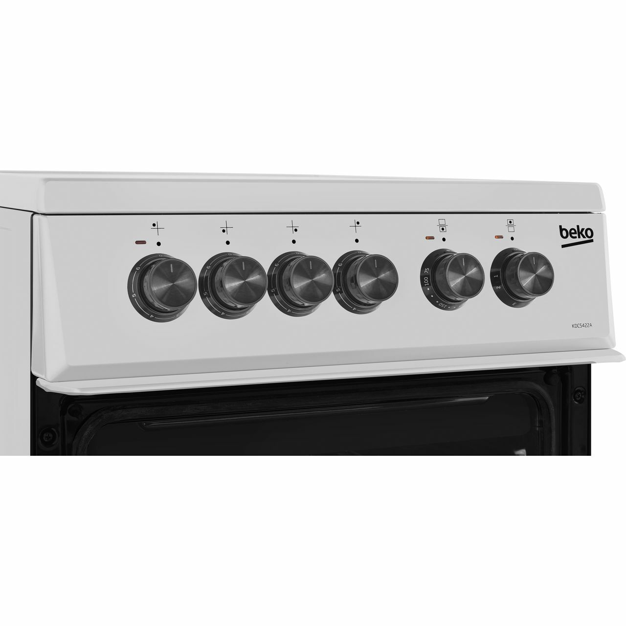 Beko KDC5422AS 50cm Free Standing Electric Cooker with Ceramic Hob