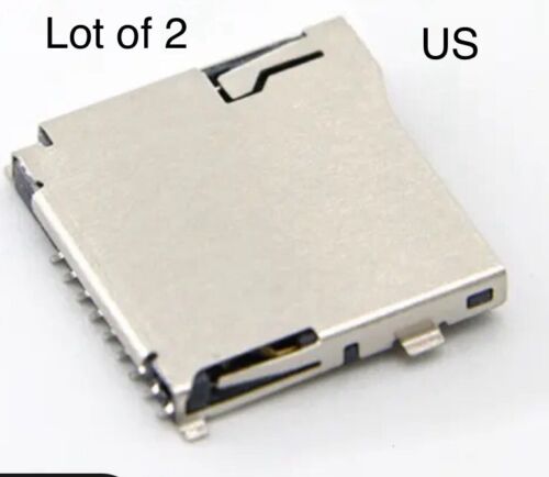 Carte TF type push-out carte micro SD carte mémoire prise de soudure fente 9 broches SMD/SMT - Photo 1 sur 4