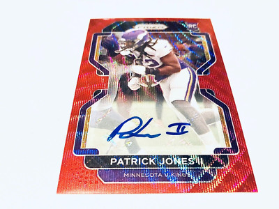 Patrick Jones II 2021 Panini Prizm Red Wave PrizmRefractor Rookie Autograph#/149