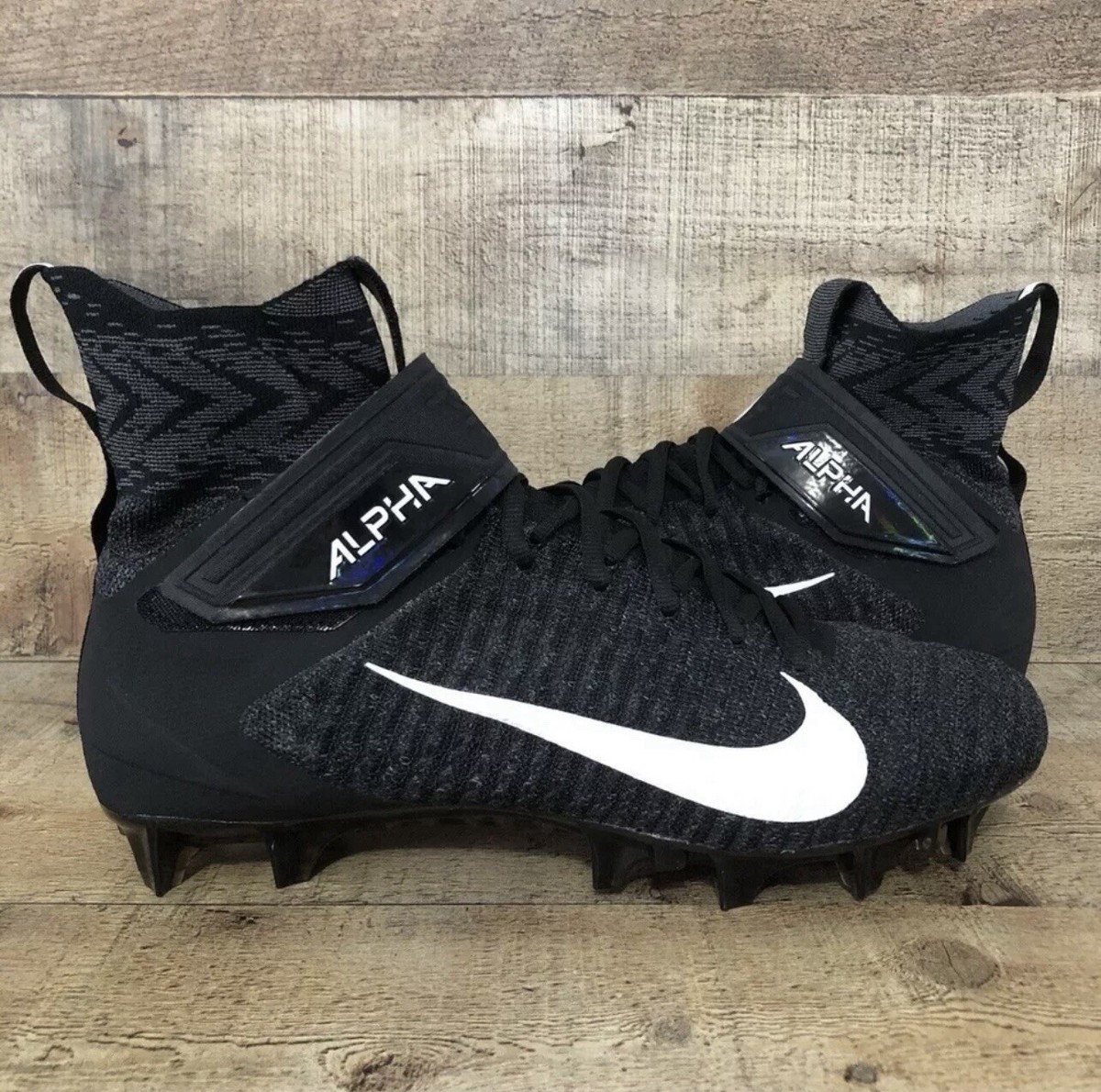 Nike Football Cleats Mens Size 12 WIDE Black Alpha Menace Elite 2  BV3298-001 | eBay