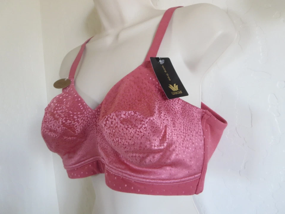 Sutiã WACOAL 40B #852303 BACK APPEAL SEM FIO, VERMELHO MINERAL, NOVO COM ETIQUETAS US$ 70. - Imagem 3 de 4