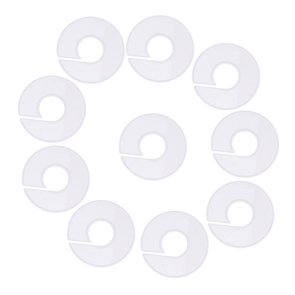 10 Pcs Clothing Rack Size Dividers Sleeve Separator Plastic Hanger eBay
