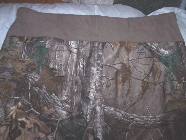 Mens 3x Camo Fleece Hunting Pants Camo Pant Windproof Fleece Pants Scent Control - Image 4 of 4