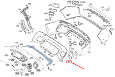 MB GLB X247 Rear Bumper Left Exhaust Tip Cover A2478857801