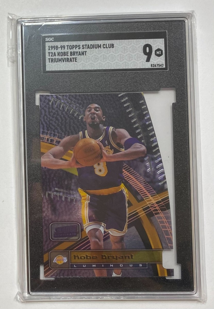 1998-99 Kobe Bryant Topps Stadium Club Triumvirate Luminous SGC 9 