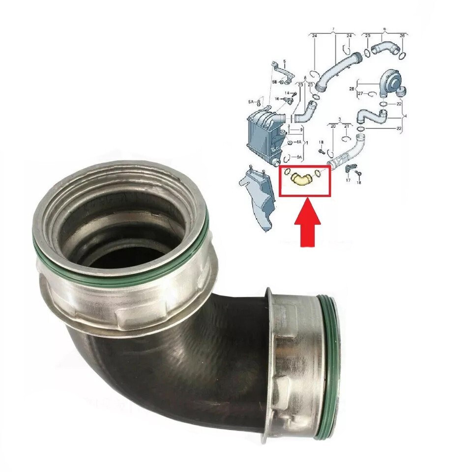 Turbo Intercooler Hose Pipe For Ibiza III Skoda Fabia VW Polo 1.9 TDI 6Q0145832C