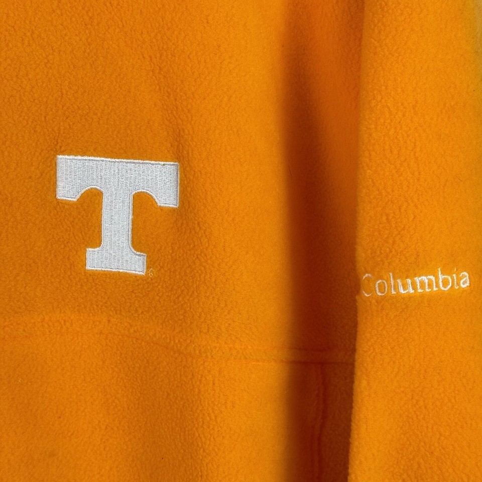 Columbia Tennessee Volunteers Vols Fleece Jacket Full Zip Orange Mens