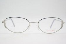 Vintage Glasses TITANFLEX ESCHENBACH 3749 Silver Blue Oval Glasses Frame