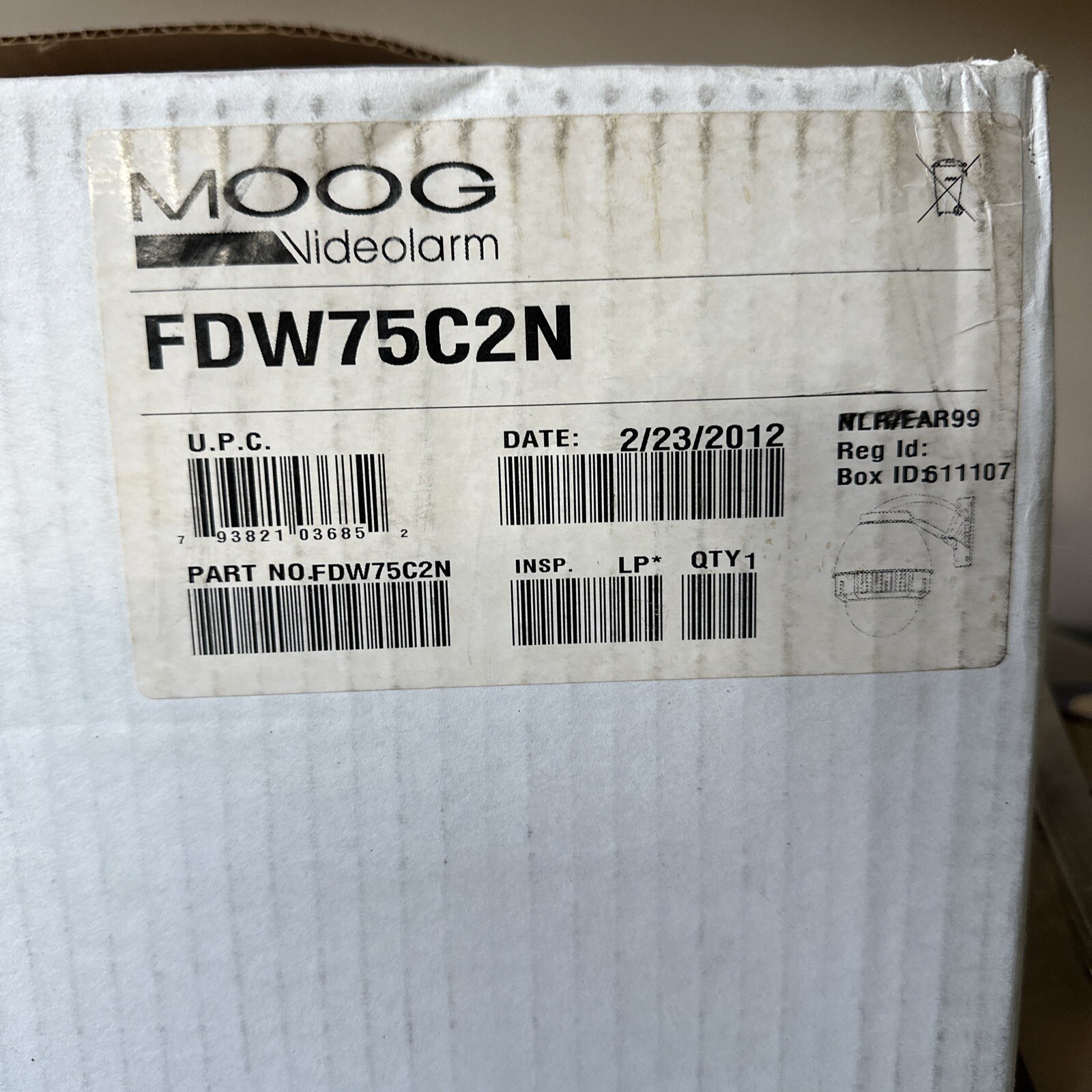 Moog Videolarm FDW75C2N Network Ready FusionDome Enclosure NEW