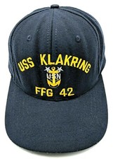 USS KLAKRING / FFG 42 Perry-class frigate vintage adjustable cap / hat -USA Made